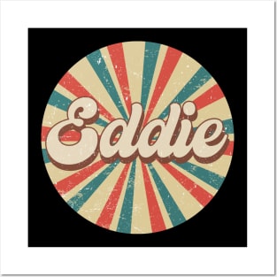 Circle Design Eddie Proud Name Birthday 70s 80s 90s Styles Posters and Art